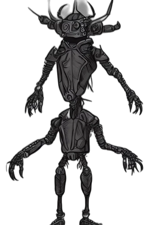 robot, creature, animal, staff transparent PNG cut-out