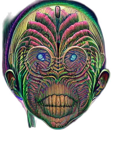 mask, face, creature, staff transparent PNG cut-out