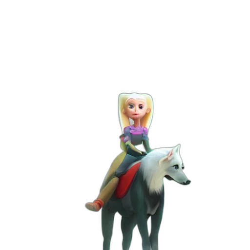 animal, staff, creature, 3d render transparent PNG cut-out