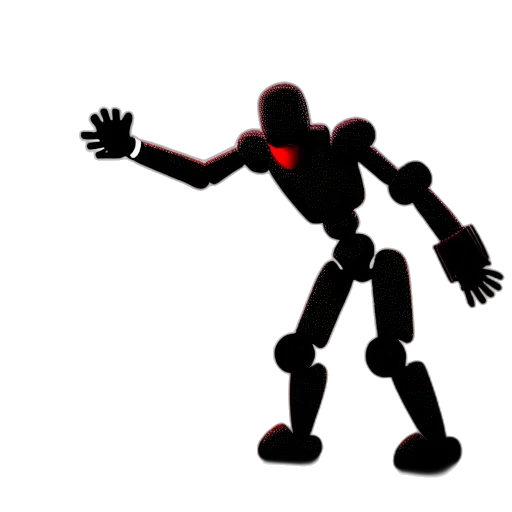 robot, weapon, staff, creature transparent PNG cut-out