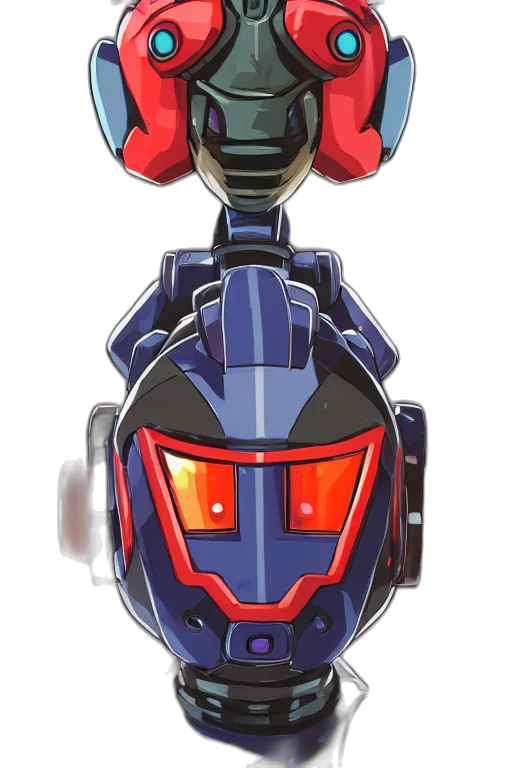 robot, weapon, concept art, pixel art transparent PNG cut-out
