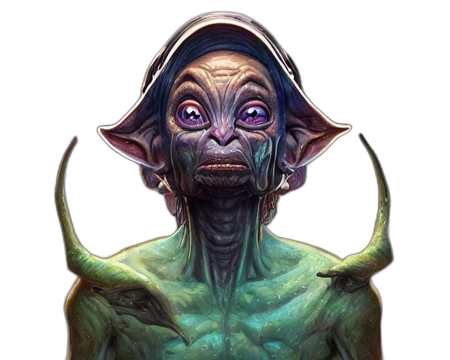face, creature, staff, mask transparent PNG cut-out