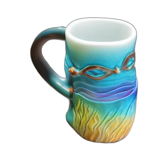 photorealistic, 3d render, fantasy art, vaporwave transparent PNG cut-out