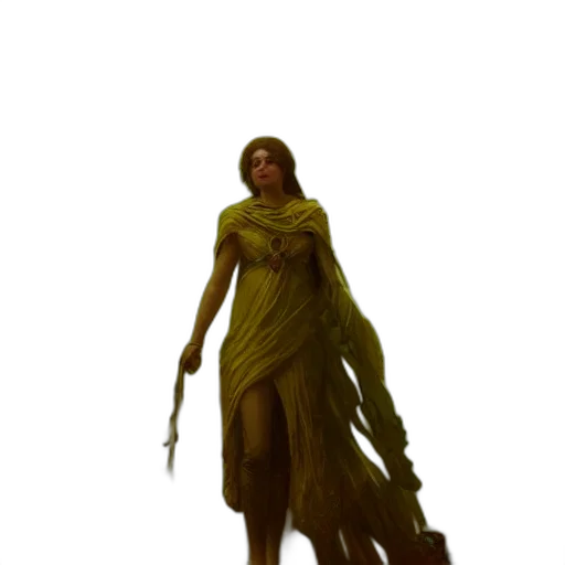 staff, dress, creature, weapon transparent PNG cut-out
