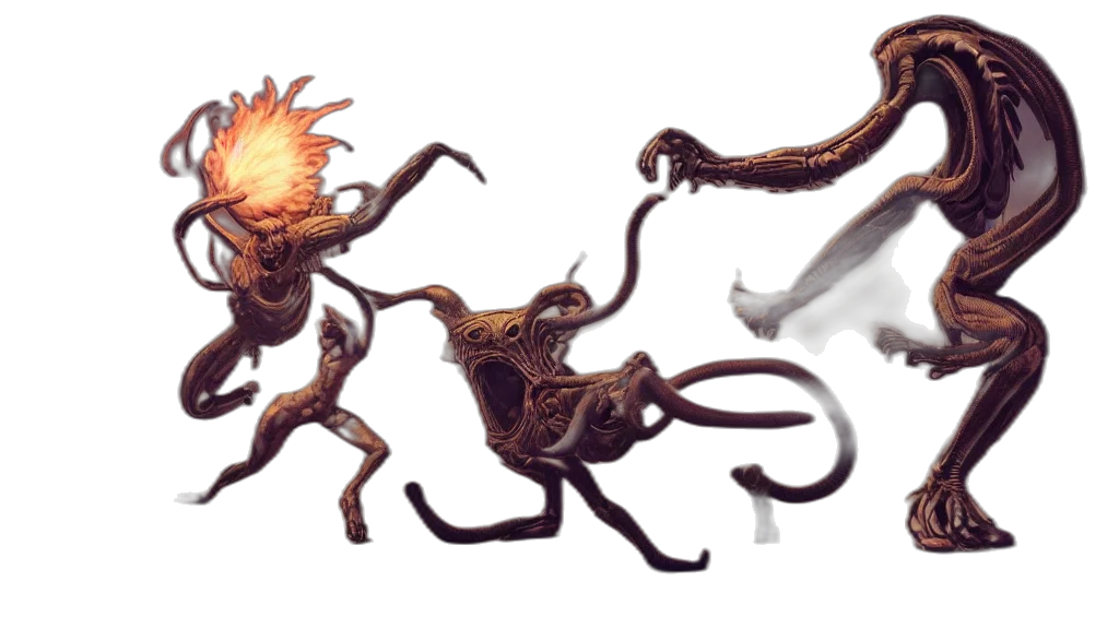 creature, dragon, animal, robot transparent PNG cut-out