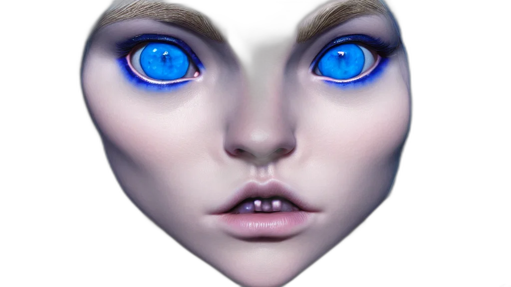 face, mask, creature, robot transparent PNG cut-out