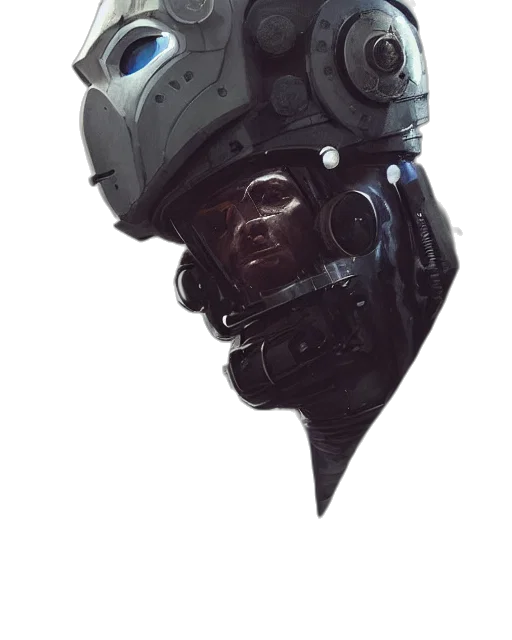 mask, robot, face, weapon transparent PNG cut-out