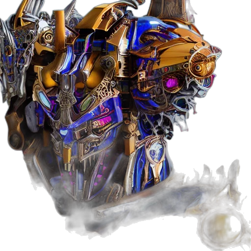 robot, mask, crown, face transparent PNG cut-out