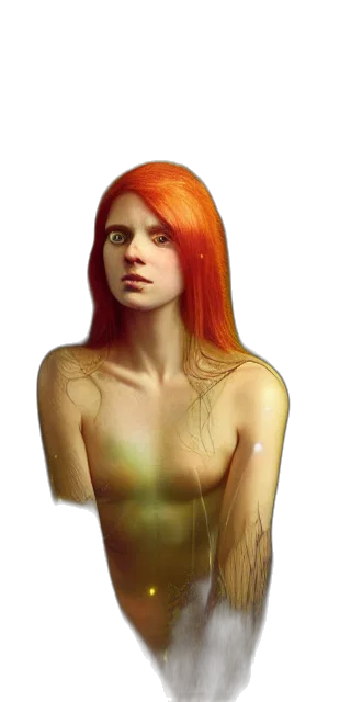 dress, jewelry, hair, face transparent PNG cut-out