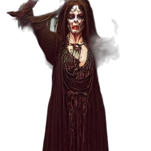 staff, dress, mask, jewelry transparent PNG cut-out