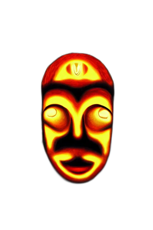 mask, face, staff, robot transparent PNG cut-out