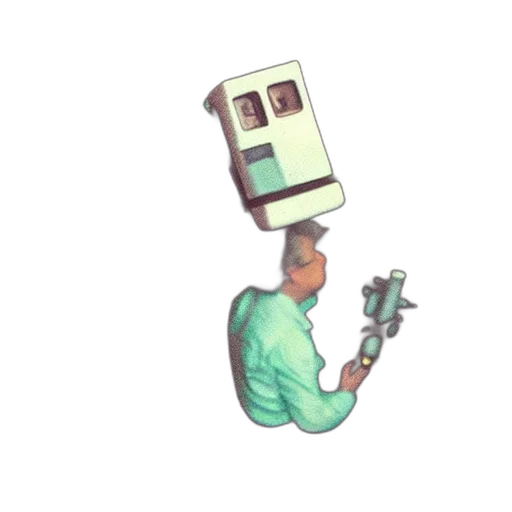 robot, staff, face, weapon transparent PNG cut-out