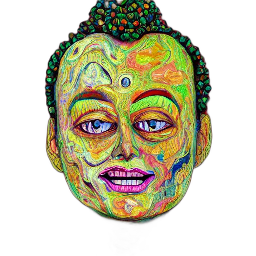 mask, face, crown, creature transparent PNG cut-out