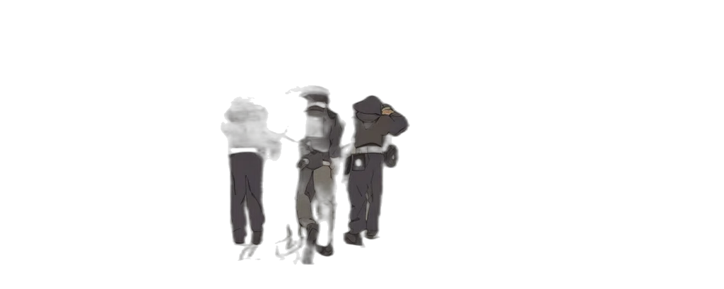 jacket, staff, mask, robot transparent PNG cut-out