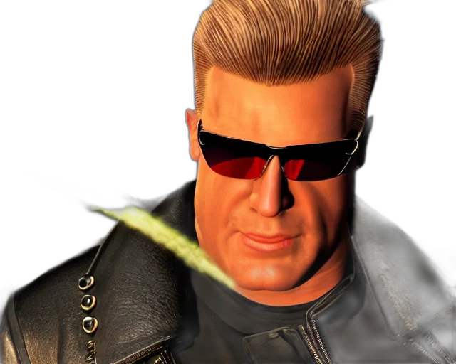 jacket, face, weapon, hair transparent PNG cut-out