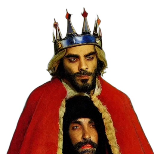 crown, hat, staff, king transparent PNG cut-out