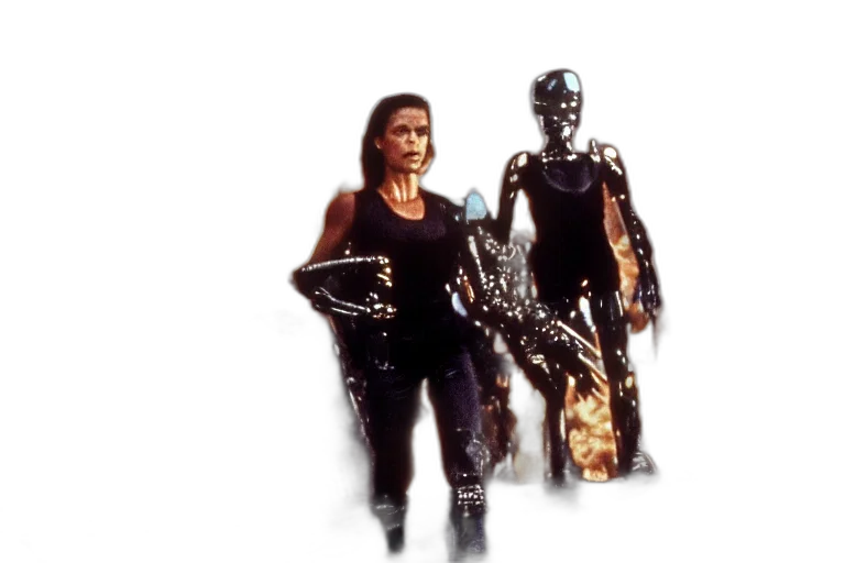 robot, concept art, cyberpunk, comic book art transparent PNG cut-out