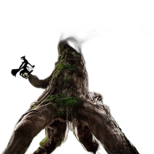 creature, animal, staff, weapon transparent PNG cut-out