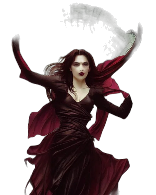 dress, fantasy art, concept art, comic book art transparent PNG cut-out