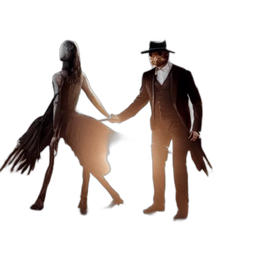 dress, hat, concept art, fog transparent PNG cut-out