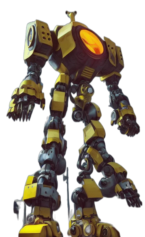 robot, weapon, staff, animal transparent PNG cut-out