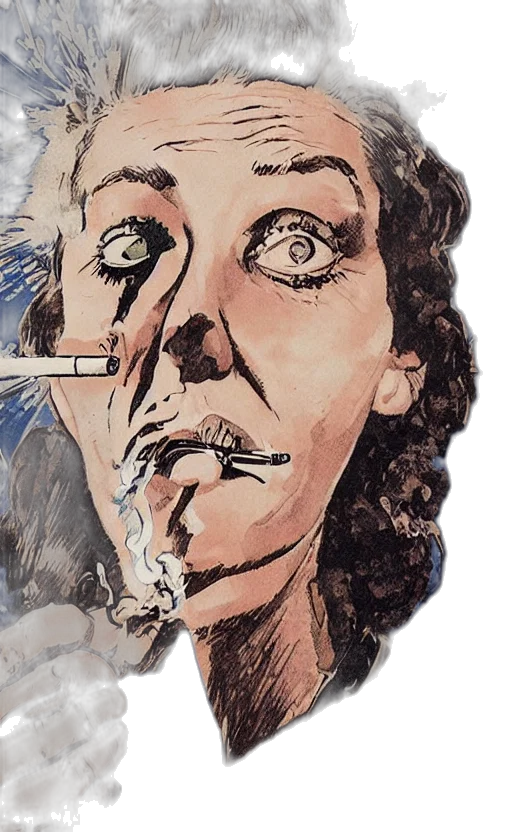 face, mask, comic book art, concept art transparent PNG cut-out