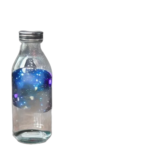 bottle, jewelry, 3d render, concept art transparent PNG cut-out