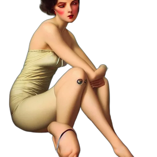dress, staff, jewelry, concept art transparent PNG cut-out