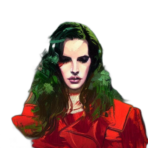 jacket, face, photorealistic, comic book art transparent PNG cut-out