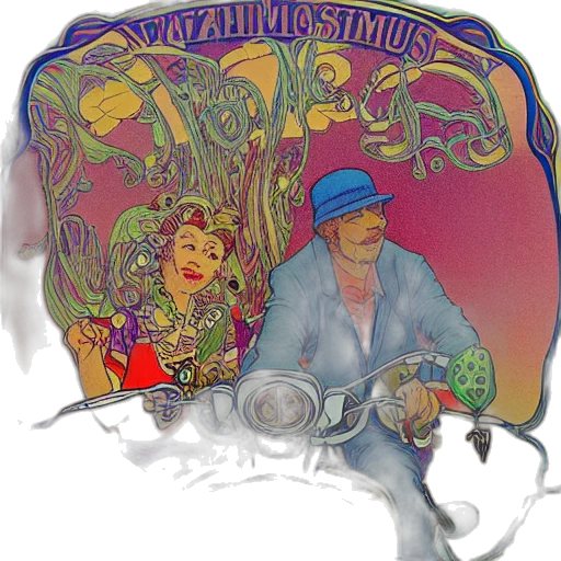 hoffman, bicycle, trip, blotter transparent PNG cut-out