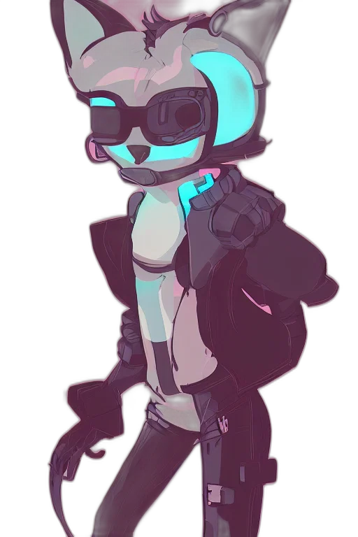 robot, jacket, mask, creature transparent PNG cut-out