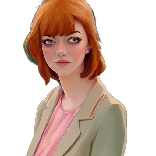 jacket, staff, face, dress transparent PNG cut-out