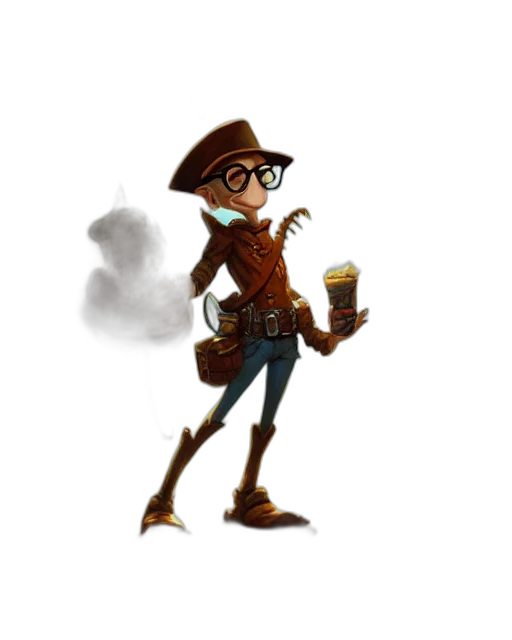 staff, concept art, fantasy art, cartoon transparent PNG cut-out