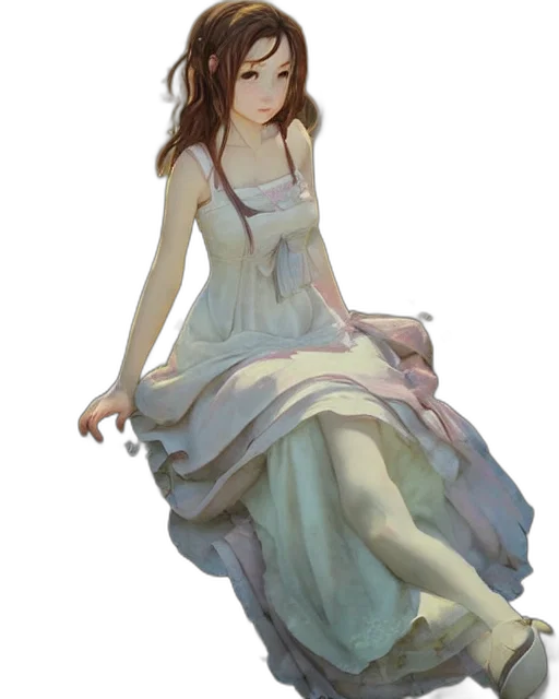 dress, crown, face, jewelry transparent PNG cut-out