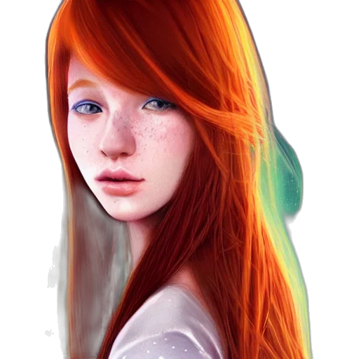 face, hair, dress, bottle transparent PNG cut-out