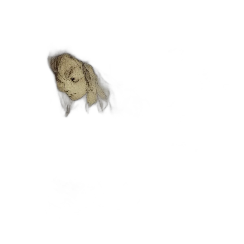 hair, mask, creature, face transparent PNG cut-out