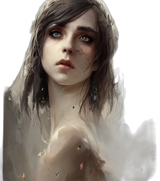 face, creature, fantasy art, concept art transparent PNG cut-out