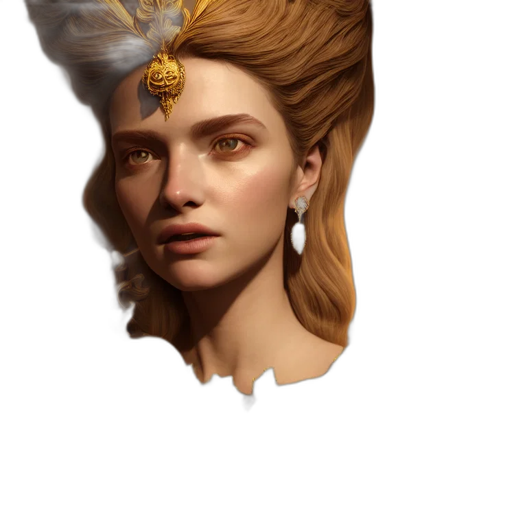 crown, face, hat, hair transparent PNG cut-out