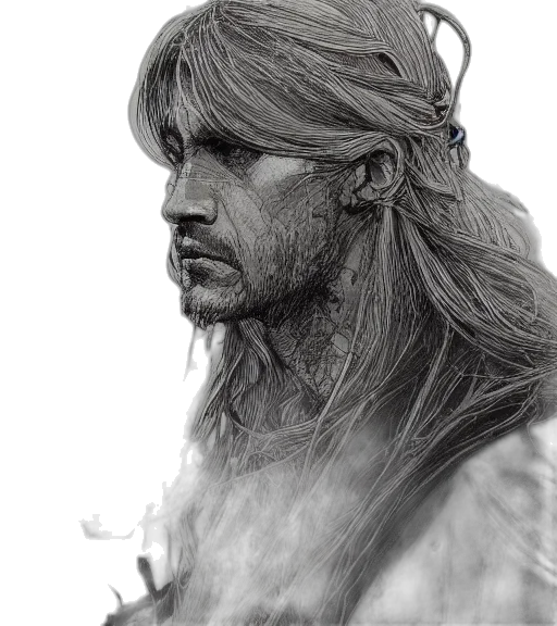 face, hair, animal, creature transparent PNG cut-out