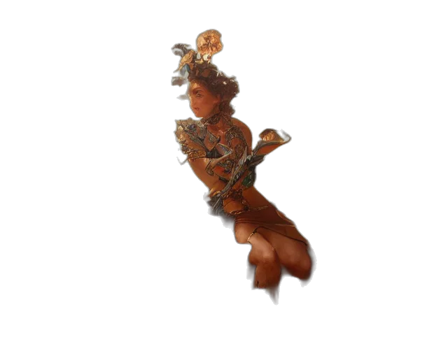 staff, jewelry, dragon, crown transparent PNG cut-out