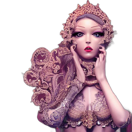 jewelry, crown, dress, fantasy art transparent PNG cut-out