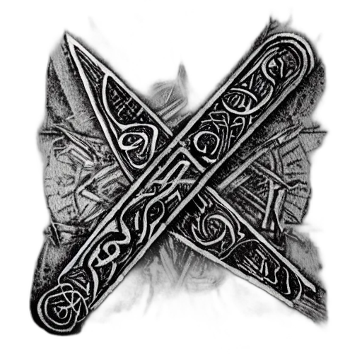 sword, staff, dragon, weapon transparent PNG cut-out