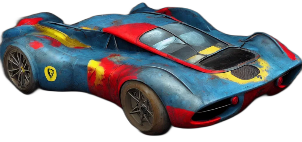 car, concept art, 3d render, photorealistic transparent PNG cut-out