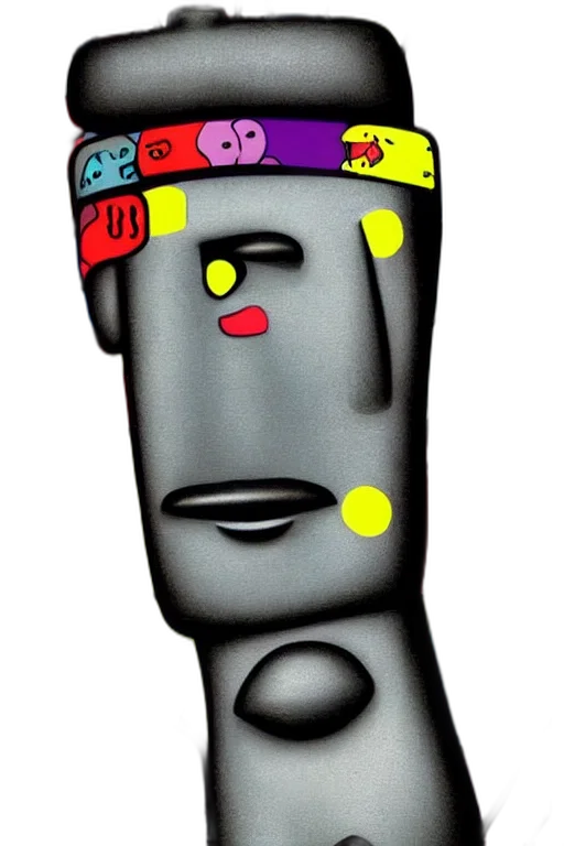 robot, crown, mask, staff transparent PNG cut-out