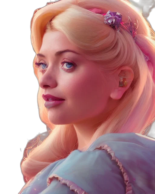 face, crown, fantasy art, photorealistic transparent PNG cut-out