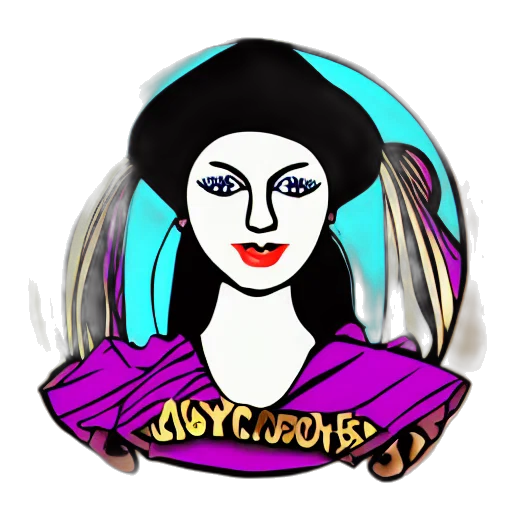 jewelry, cartoon, vaporwave, fantasy art transparent PNG cut-out