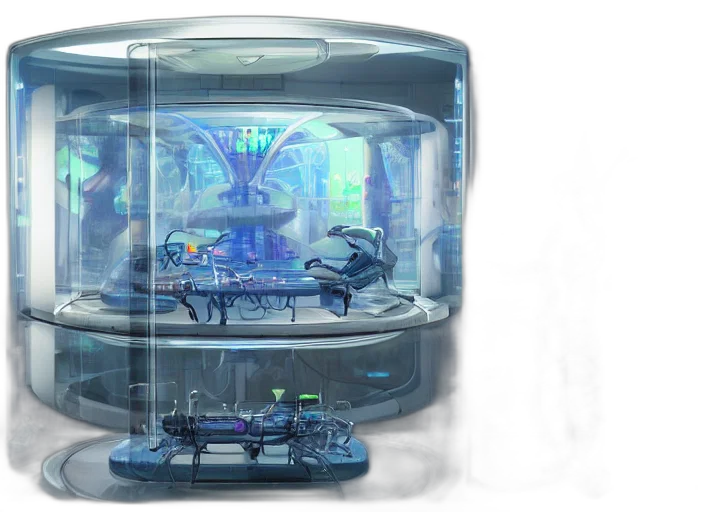 robot, furniture, concept art, 3d render transparent PNG cut-out