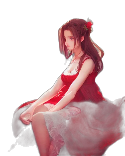 dress, fantasy art, concept art, photorealistic transparent PNG cut-out