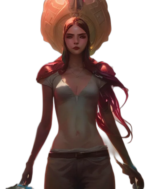 hat, staff, dress, weapon transparent PNG cut-out