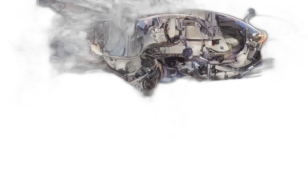 car, mask, dragon, shoes transparent PNG cut-out
